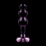 Nebula Series By Ibiza - Modelo 1Plug Anal Vidro Borosilicado Rosa 10.5 cm -O- 3 cm