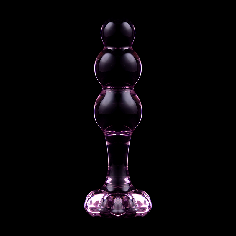 Nebula Series By Ibiza - Modelo 1Plug Anal Vidro Borosilicado Rosa 10.5 cm -O- 3 cm