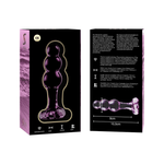 Nebula Series By Ibiza - Modelo 1Plug Anal Vidro Borosilicado Rosa 10.5 cm -O- 3 cm