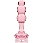Nebula Series By Ibiza - Modelo 1Plug Anal Vidro Borosilicado Rosa 10.5 cm -O- 3 cm