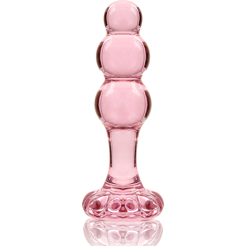 Nebula Series By Ibiza - Modelo 1Plug Anal Vidro Borosilicado Rosa 10.5 cm -O- 3 cm