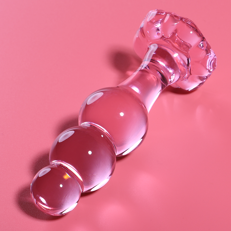Nebula Series By Ibiza - Modelo 1Plug Anal Vidrio Borosilicato Rosa 10.5 cm -O- 3 cm