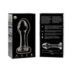 Nebula Series By Ibiza - Modelo 2 AnalPlug Vidrio Borosilicato Transparente 11 cm -O- 3.5 cm