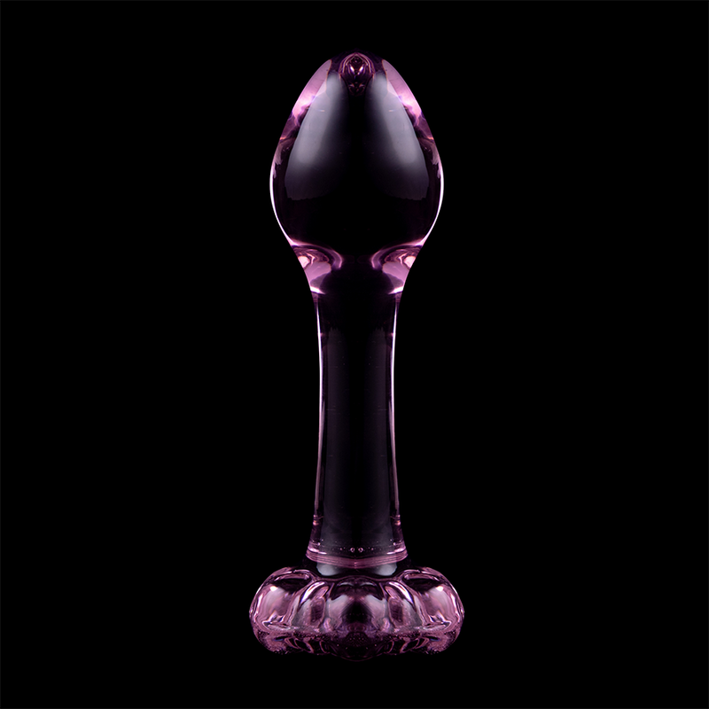 Nebula Series By Ibiza - Modelo 2Plug Anal Vidro Borosilicado Rosa 11 cm -O- 3.5 cm