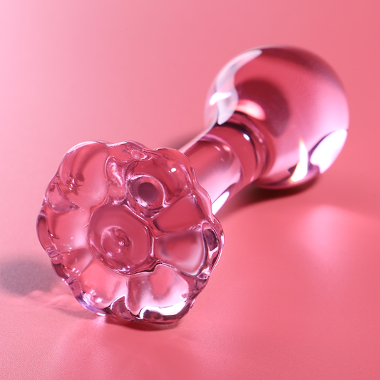 Nebula Series By Ibiza - Modelo 2Plug Anal Vidro Borosilicado Rosa 11 cm -O- 3.5 cm