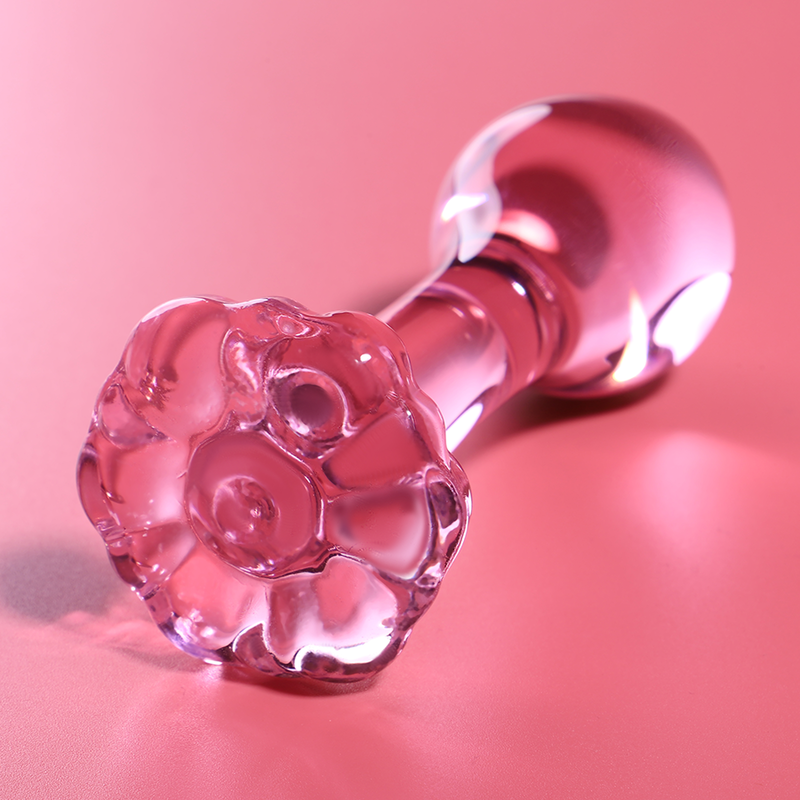 Nebula Series By Ibiza - Modelo 2Plug Anal Vidrio Borosilicato Rosa 11 cm -O- 3.5 cm