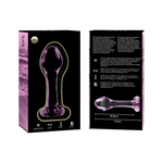 Nebula Series By Ibiza - Modelo 2Plug Anal Vidro Borosilicado Rosa 11 cm -O- 3.5 cm