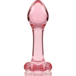 Nebula Series By Ibiza - Modelo 2Plug Anal Vidro Borosilicado Rosa 11 cm -O- 3.5 cm