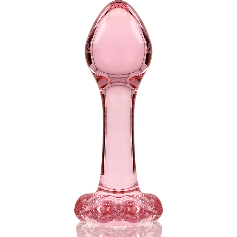 Nebula Series By Ibiza - Modelo 2Plug Anal Vidro Borosilicado Rosa 11 cm -O- 3.5 cm