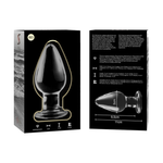 Nebula Series By Ibiza - Modelo 3 AnalPlug Vidrio Borosilicato Transparente 11 cm -O- 5 cm