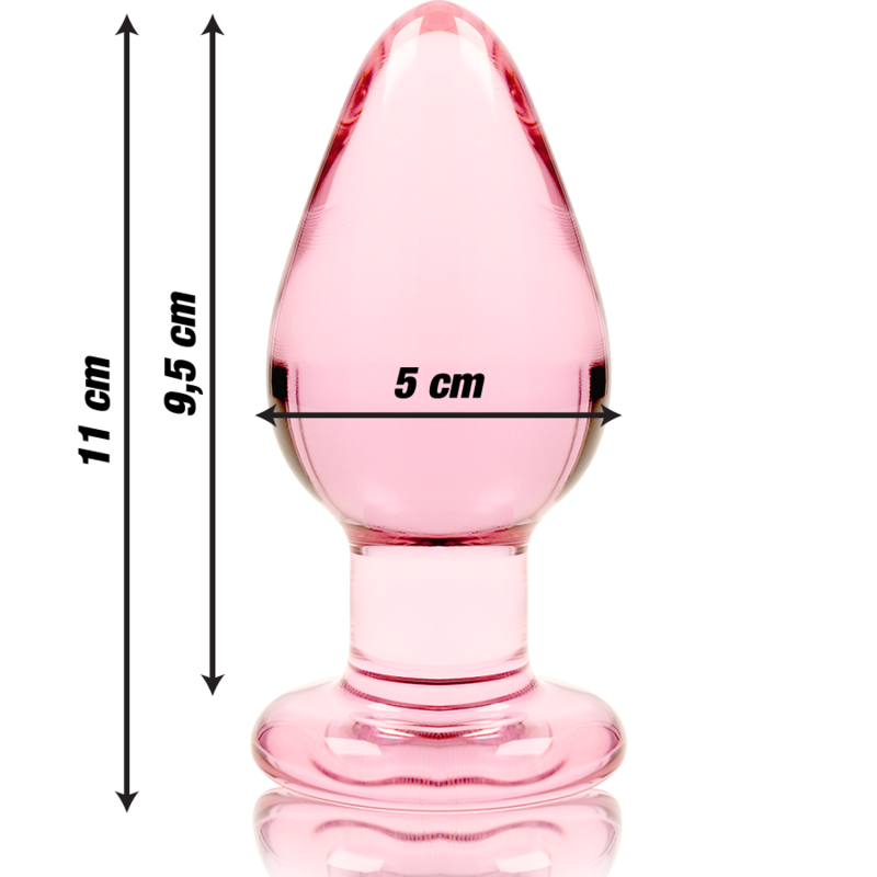 Nebula Series By Ibiza - Modelo 3 AnalPlug Cristal Borosilicato Rosa 11 cm -O- 5 cm