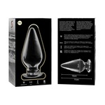Nebula Series By Ibiza - Modelo 4 AnalPlug Vidrio Borosilicato Transparente 11 cm -O- 5 cm