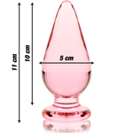Nebula Series By Ibiza - Modelo 4 AnalPlug Vidro Borosilicado Rosa 11 cm -O- 5 cm