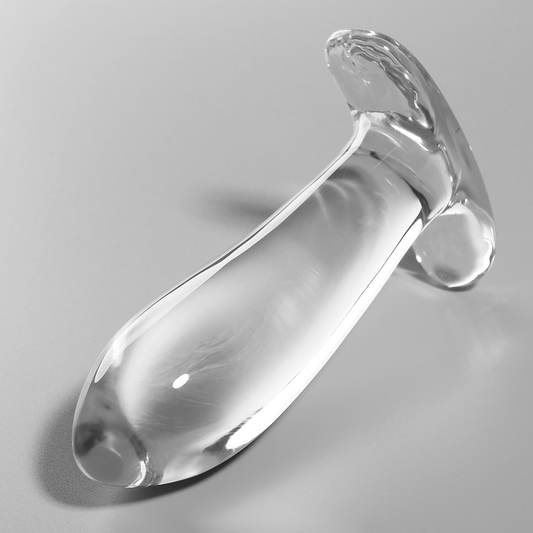 Nebula Series By Ibiza - Modelo 5 AnalPlug Vidro Borosilicado Transparente 12.5 cm -O- 3.5 cm