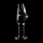 Nebula Series By Ibiza - Modelo 6 AnalPlug Vidrio Borosilicato Transparente 12.5 cm -O- 4 cm