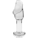 Nebula Series By Ibiza - Modelo 6 AnalPlug Vidrio Borosilicato Transparente 12.5 cm -O- 4 cm