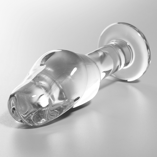 Nebula Series By Ibiza - Modelo 6 AnalPlug Vidro Borosilicado Transparente 12.5 cm -O- 4 cm