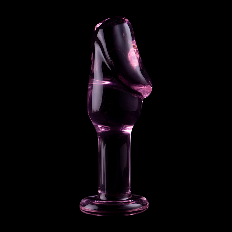 Nebula Series By Ibiza - Modelo 6Plug Anal Vidro Borosilicado Rosa 12.5 cm -O- 4 cm