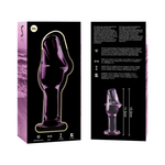 Nebula Series By Ibiza - Modelo 6Plug Anal Vidro Borosilicado Rosa 12.5 cm -O- 4 cm