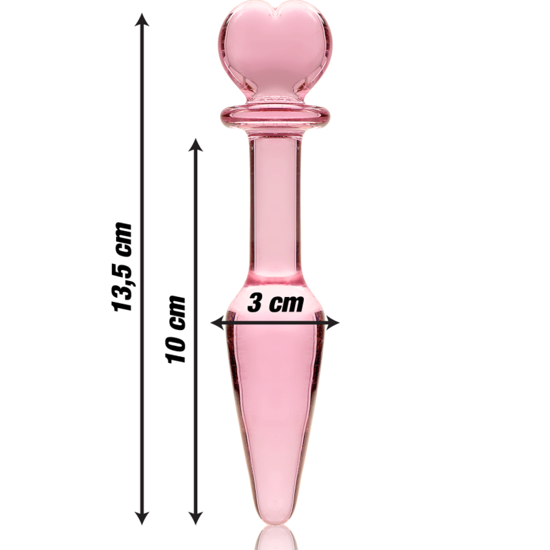 Nebula Series By Ibiza - Modelo 7 AnalPlug Vidro Borosilicado Rosa 13.5 cm -O- 3 cm
