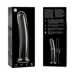 Nebula Series By Ibiza - Modelo 8 Dildo de Vidrio Borosilicato Transparente 14.5 cm -O- 2 cm