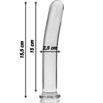 Nebula Series By Ibiza - Modelo 9 Dildo Vidro Borosilicado Transparente 15.5 cm -O- 2.5 cm
