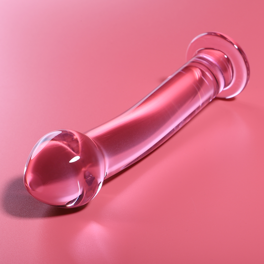 Nebula Series By Ibiza - Modelo 11 Dildo Vidro Borosilicado Rosa 16 cm -O- 3 cm