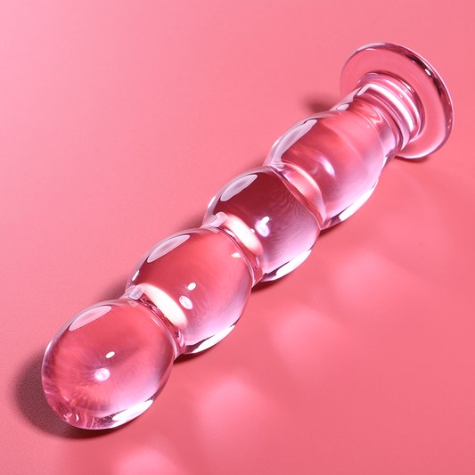 Nebula Series By Ibiza - Modelo 10 Dildo Vidro Borosilicado Rosa 16.5 cm -O- 3.5 cm