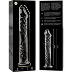 Nebula Series By Ibiza - Modelo 12 Dildo Vidro Borosilicado Transparente 17 cm -O- 3.5 cm