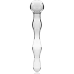 Nebula Series By Ibiza - Modelo 13 Dildo de cristal de borosilicato transparente 18 cm -Ø- 3.5 cm