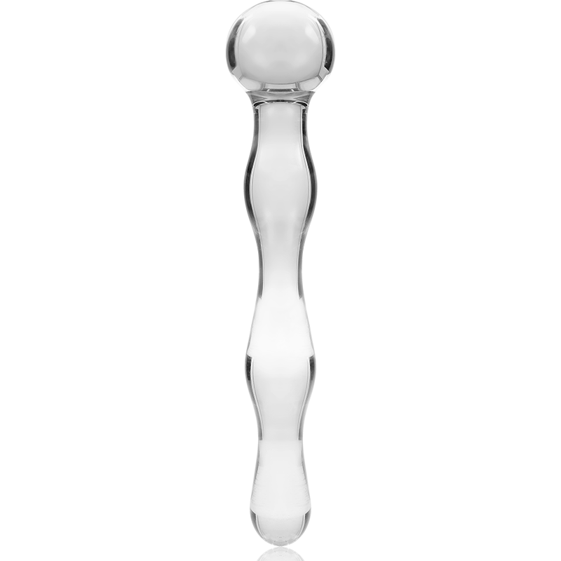Nebula Series By Ibiza - Modelo 13 Dildo de cristal de borosilicato transparente 18 cm -Ø- 3.5 cm