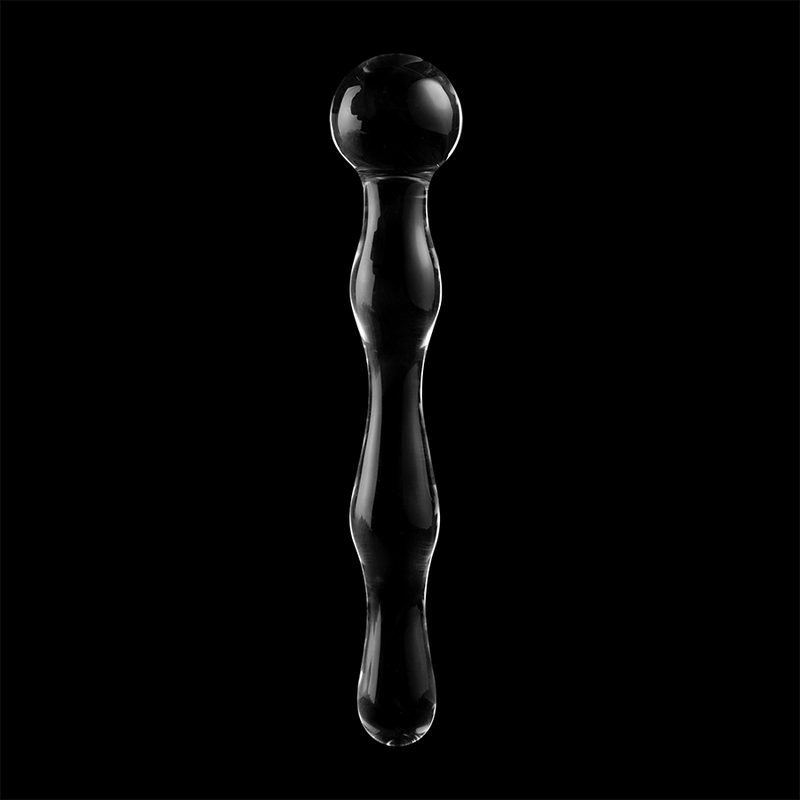 Nebula Series By Ibiza - Modelo 13 Dildo de cristal de borosilicato transparente 18 cm -Ø- 3.5 cm