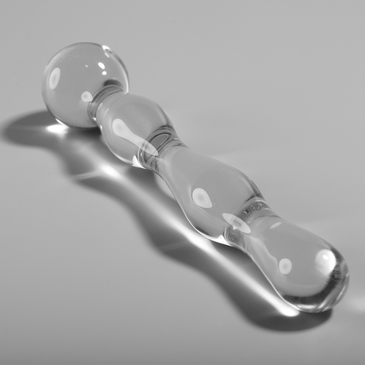 Nebula Series By Ibiza - Modelo 13 Dildo Vidro Borosilicado Transparente 18 cm -O- 3.5 cm