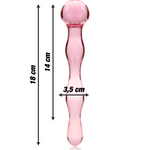 Nebula Series By Ibiza - Modelo 13 Dildo Vidro Borosilicado Rosa 18 cm -O- 3.5 cm