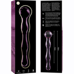 Nebula Series By Ibiza - Modelo 13 Dildo Vidro Borosilicado Rosa 18 cm -O- 3.5 cm