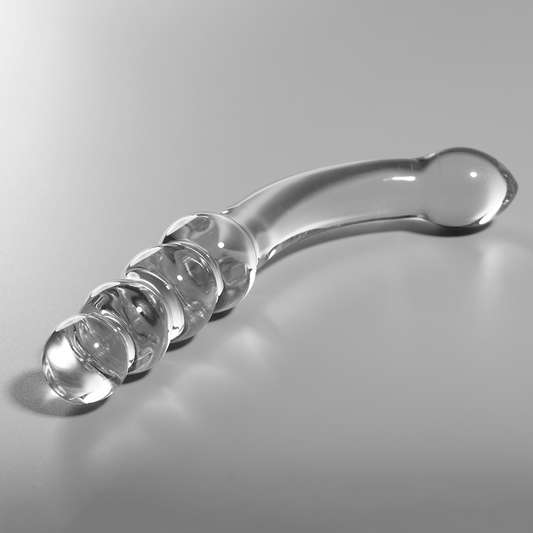 Nebula Series By Ibiza - Modelo 14 Dildo Vidro Borosilicado Transparente 18.5 cm -O- 3 cm