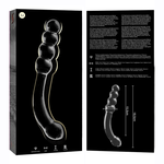 Nebula Series By Ibiza - Modelo 14 Dildo Vidro Borosilicado Transparente 18.5 cm -O- 3 cm
