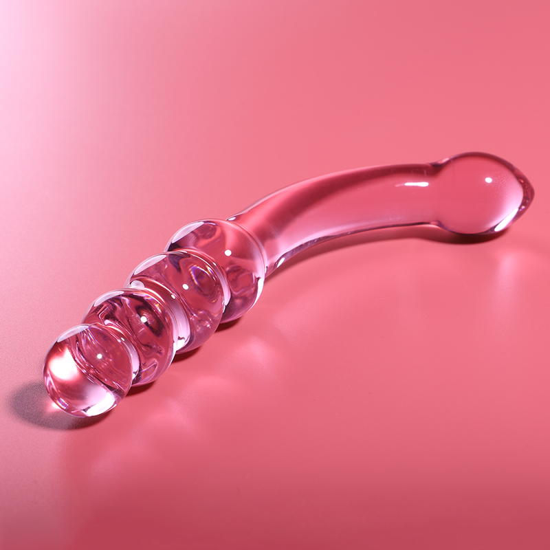 Nebula Series By Ibiza - Modelo 14 Dildo Vidro Borosilicado Rosa 18.5 cm -O- 3 cm