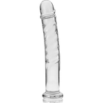 Nebula Series By Ibiza - Modelo 16 Dildo Vidro Borosilicado Transparente 18.5 cm -O- 3 cm