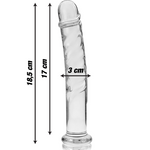 Nebula Series By Ibiza - Modelo 16 Dildo Vidro Borosilicado Transparente 18.5 cm -O- 3 cm