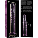 Nebula Series By Ibiza - Modelo 16 Dildo Vidro Borosilicado Rosa 18.5 cm -O- 3 cm