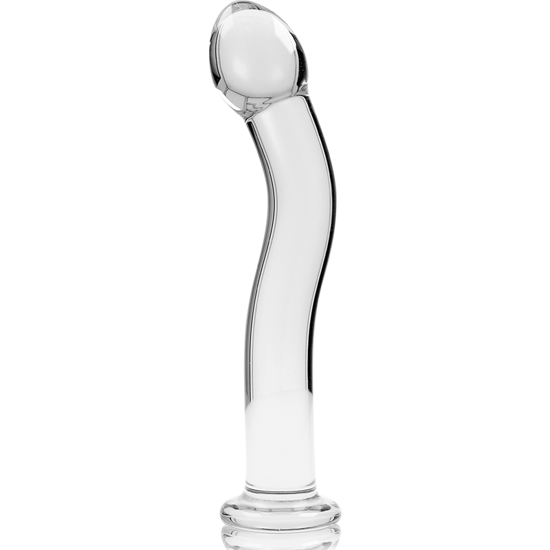 Serie Nebula By Ibiza - Modelo 18 Dildo Cristal Borosilicato Transparente 18.5 cm -Ø- 3.5 cm