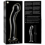 Serie Nebula By Ibiza - Modelo 18 Dildo Cristal Borosilicato Transparente 18.5 cm -Ø- 3.5 cm