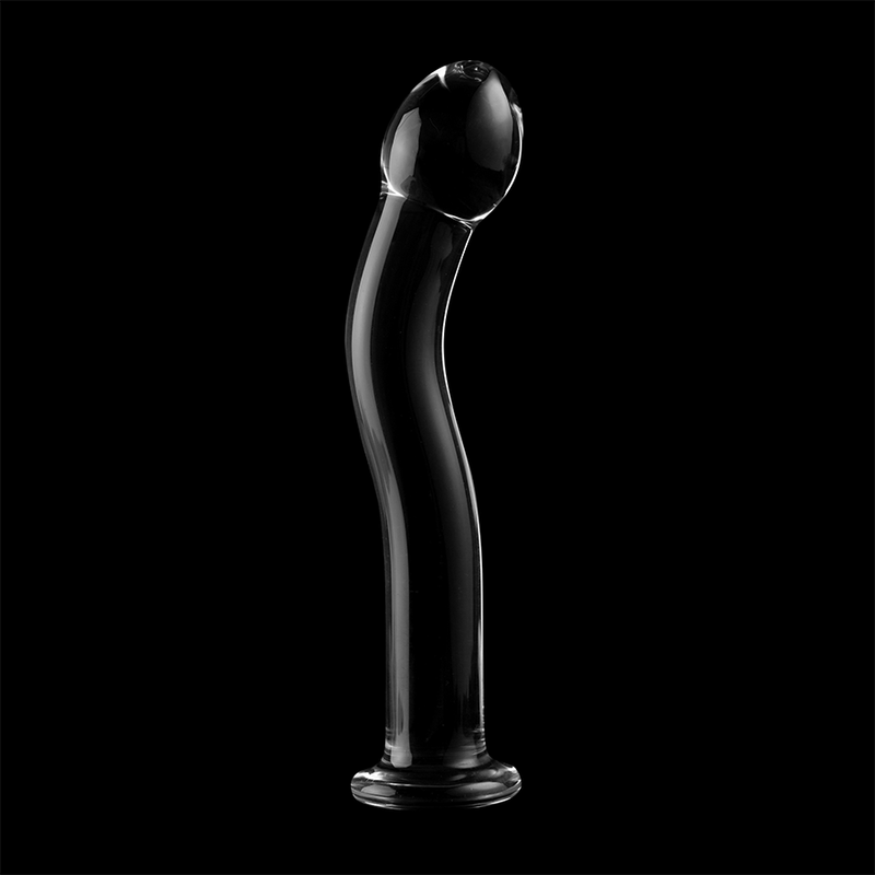 Serie Nebula By Ibiza - Modelo 18 Dildo Cristal Borosilicato Transparente 18.5 cm -Ø- 3.5 cm