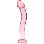 Nebula Series By Ibiza - Modelo 18 Dildo Vidro Borosilicado Rosa 18.5 cm -O- 3.5 cm