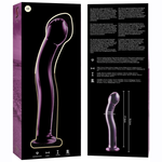 Nebula Series By Ibiza - Modelo 18 Dildo Vidro Borosilicado Rosa 18.5 cm -O- 3.5 cm