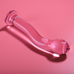 Nebula Series By Ibiza - Modelo 18 Dildo Vidro Borosilicado Rosa 18.5 cm -O- 3.5 cm