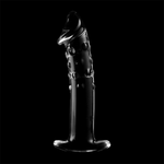 Nebula Series By Ibiza - Modelo 19 Dildo Vidro Borosilicado Transparente 18.5 cm -O- 4 cm