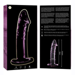 Nebula Series By Ibiza - Modelo 19 Dildo Vidro Borosilicado Rosa 18.5 cm -O- 4 cm