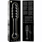 Nebula Series By Ibiza - Modelo 20 Dildo Vidro Borosilicado Transparente 20.5 cm -O- 3 cm